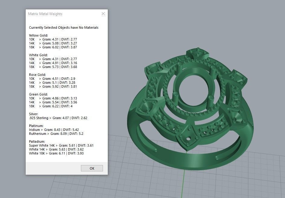 Women ring with gems 3dm stl vintage 3D print model_27