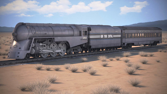 20th Century Limited Hudson Train 3D model