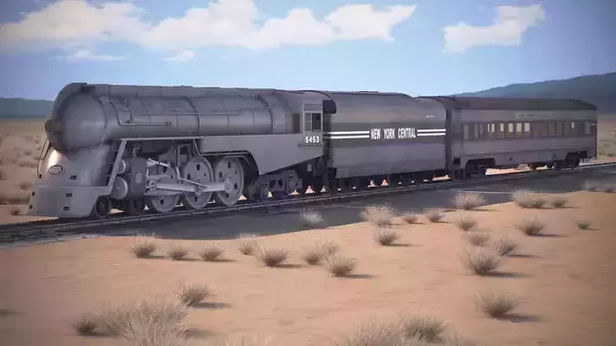 20th Century Limited Hudson Train 3D model