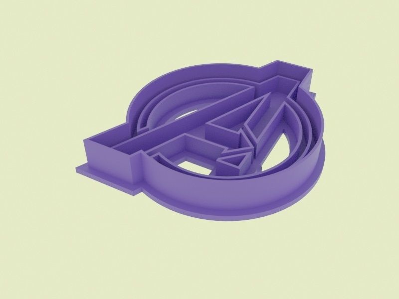Super hero logo cookie cutters set 3D print model_9