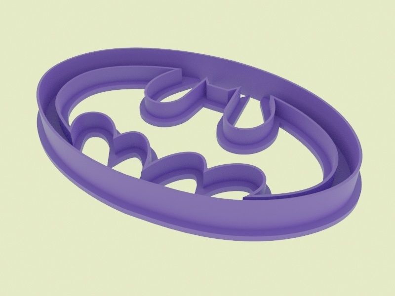 Super hero logo cookie cutters set 3D print model_15