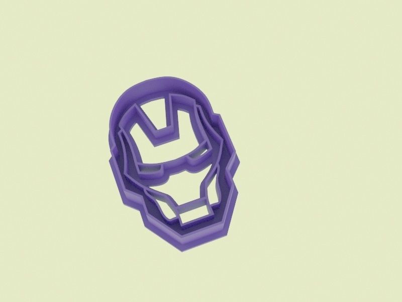 Super hero logo cookie cutters set 3D print model_11