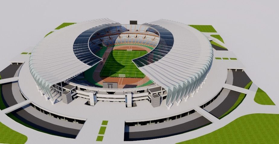 Jinan Olympic Sports Center Stadium 3D model_1