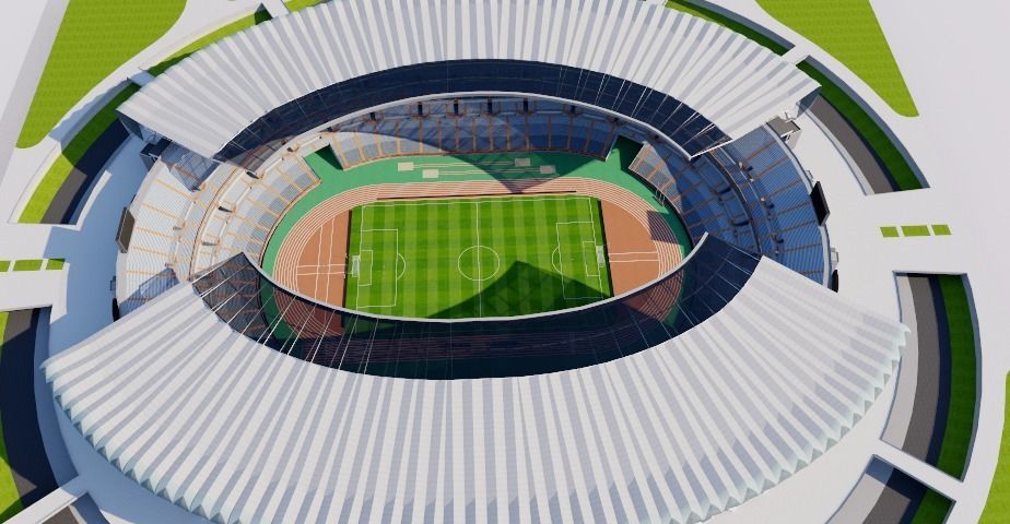 Jinan Olympic Sports Center Stadium 3D model_6