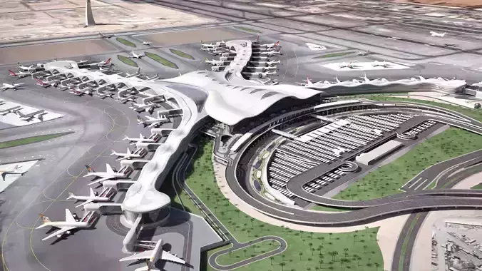 Abu Dhabi Airport 3D model