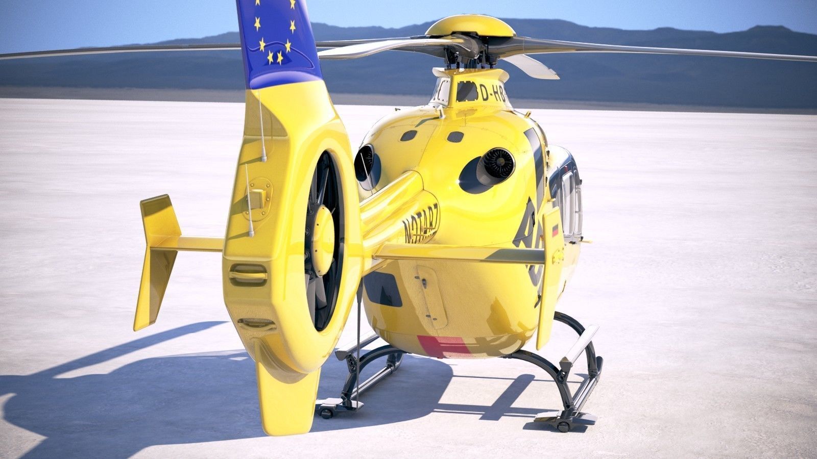 ADAC Eurocopter EC135 3D model_5