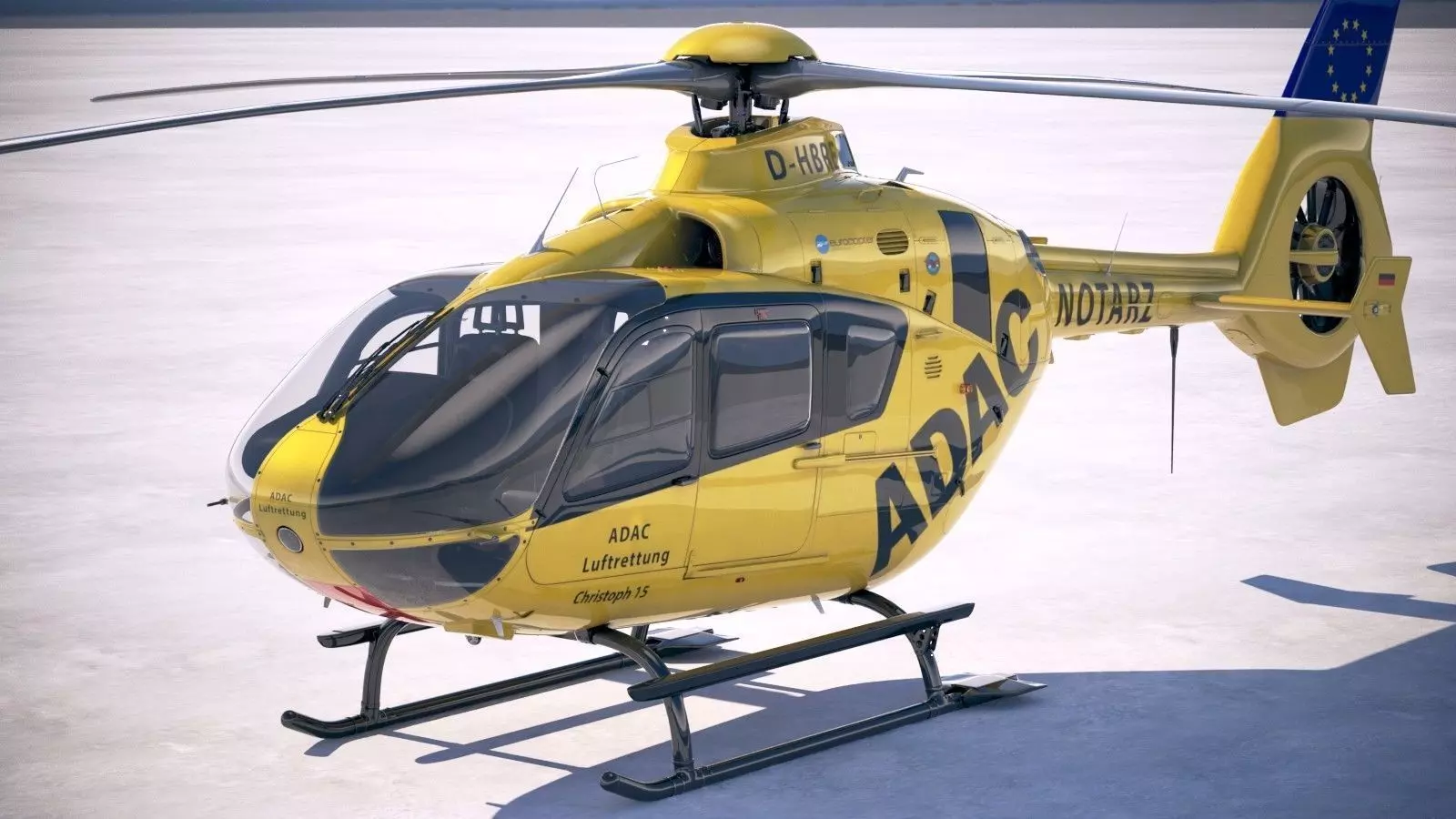 ADAC Eurocopter EC135 3D model_0