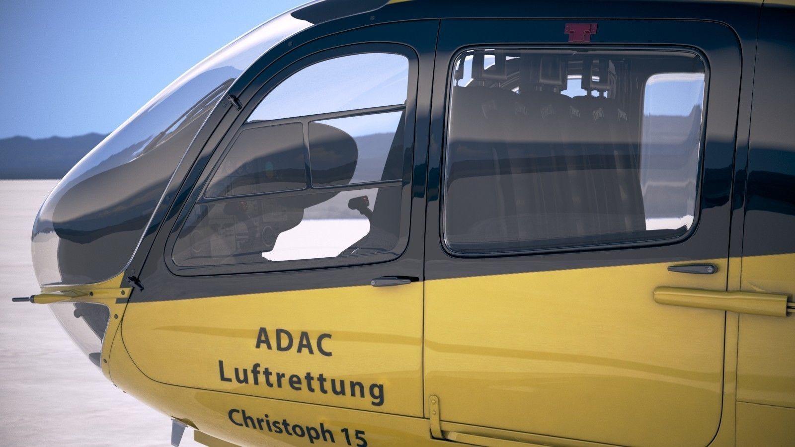 ADAC Eurocopter EC135 3D model_14