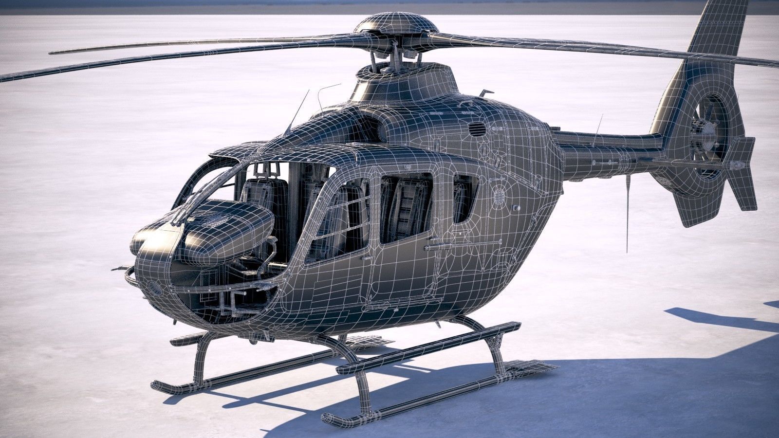 ADAC Eurocopter EC135 3D model_23