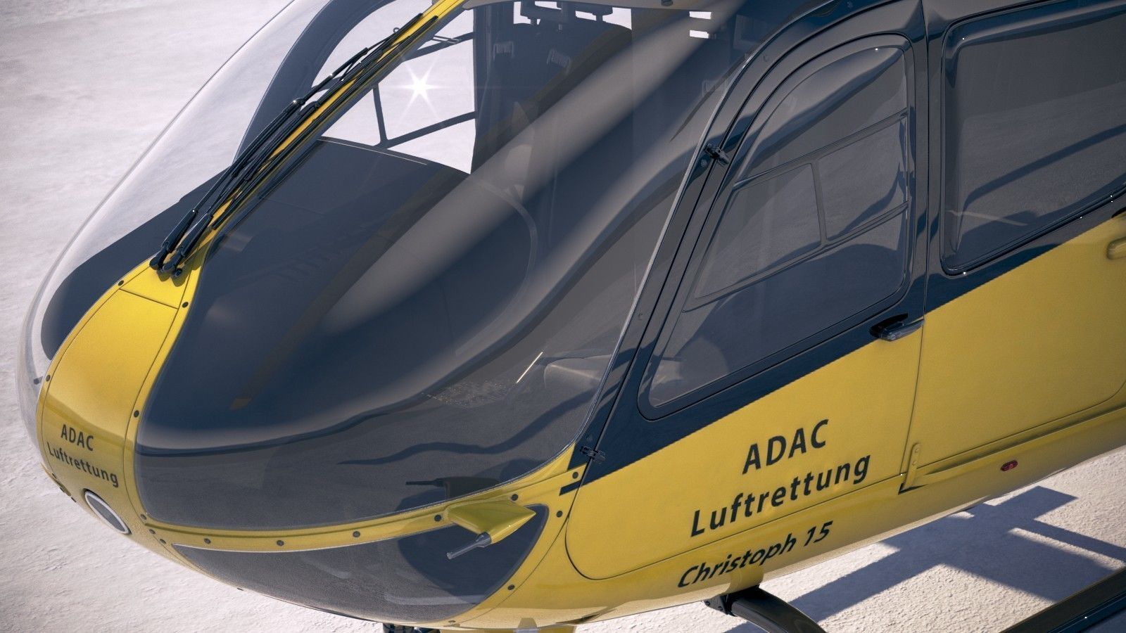 ADAC Eurocopter EC135 3D model_2