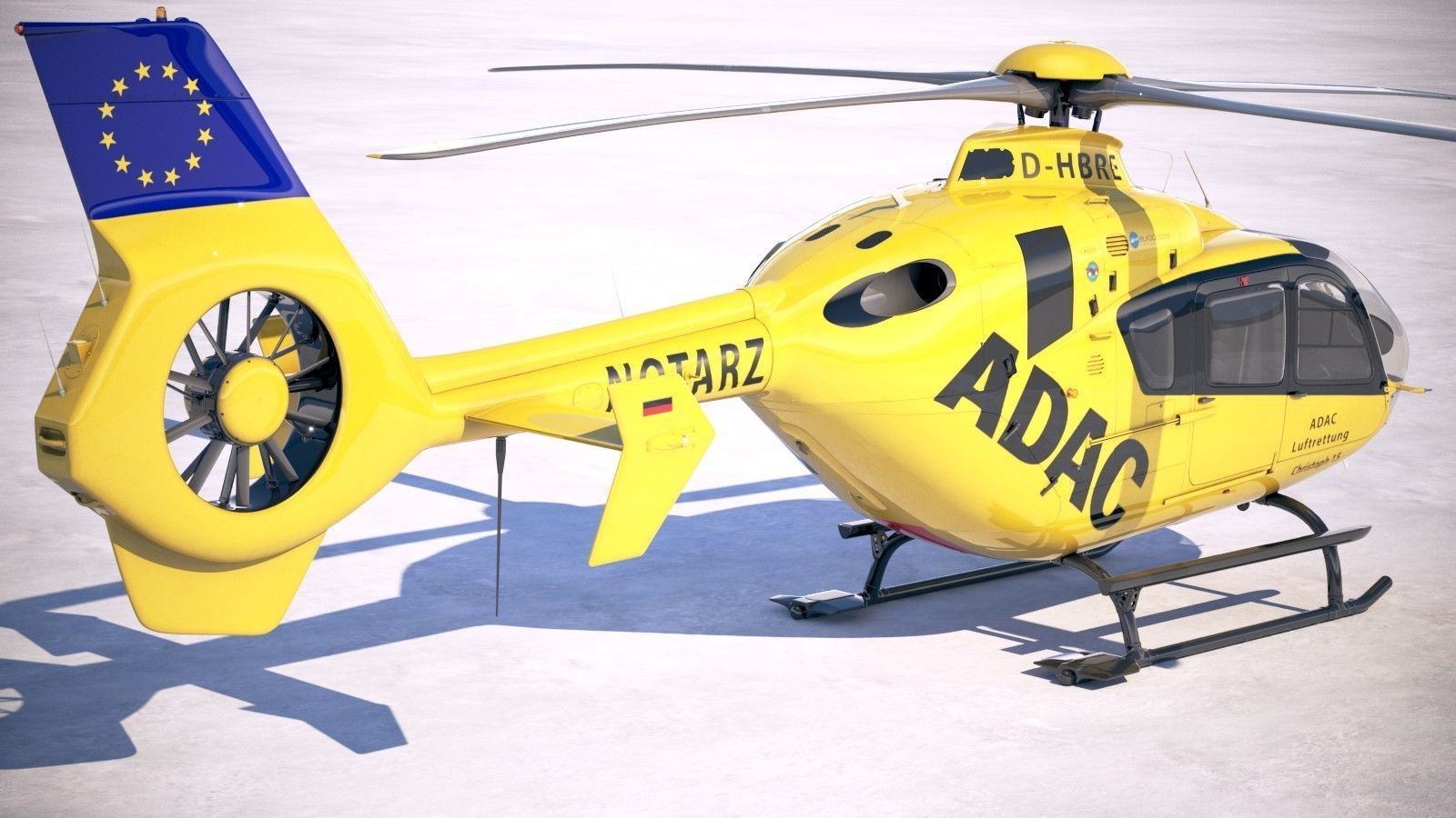 ADAC Eurocopter EC135 3D model_4