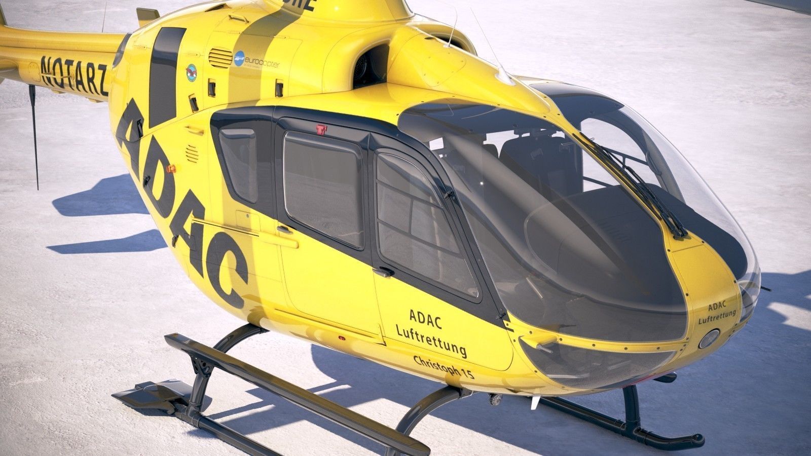 ADAC Eurocopter EC135 3D model_11