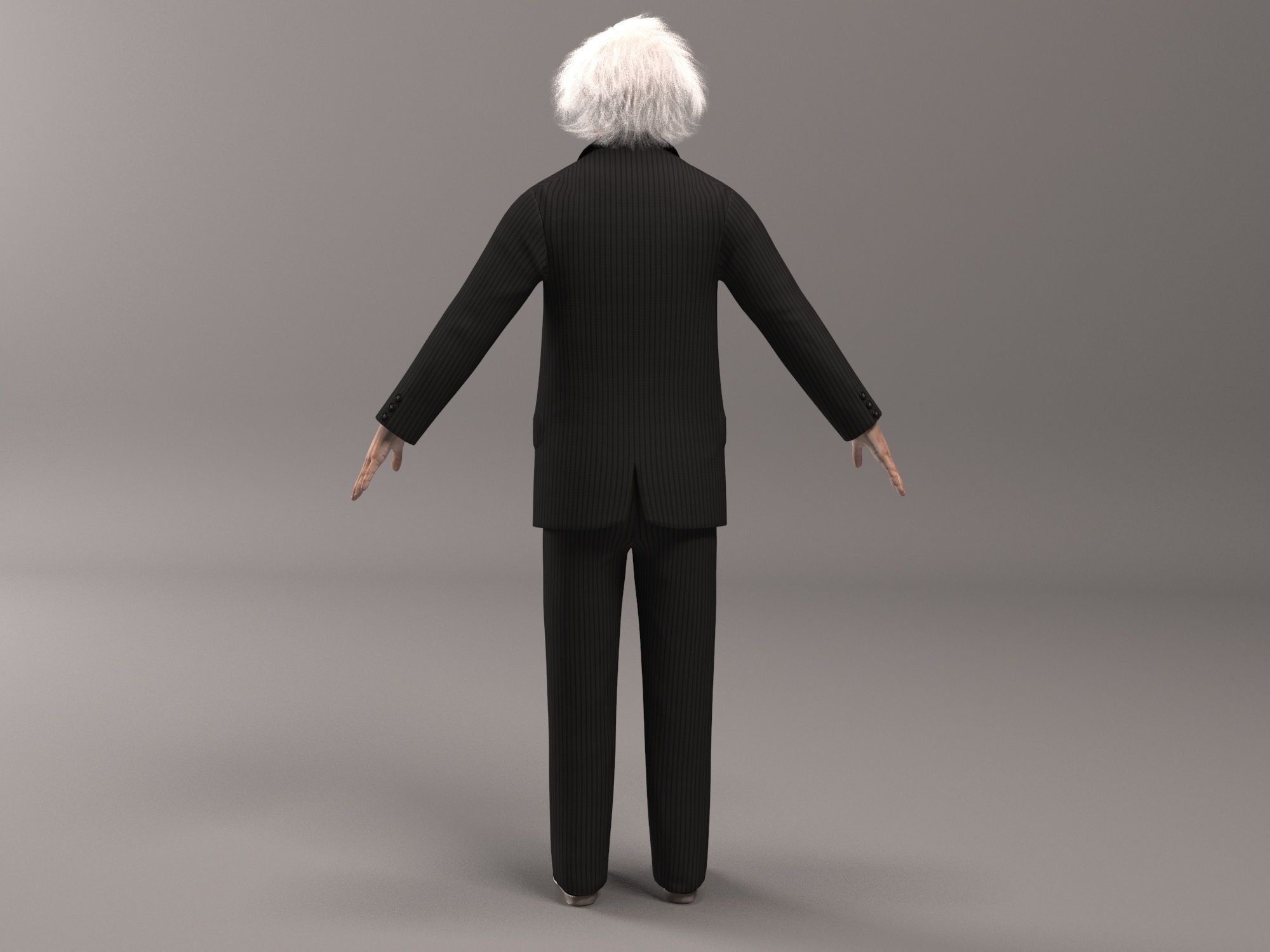 Albert Einstein 3D model_8