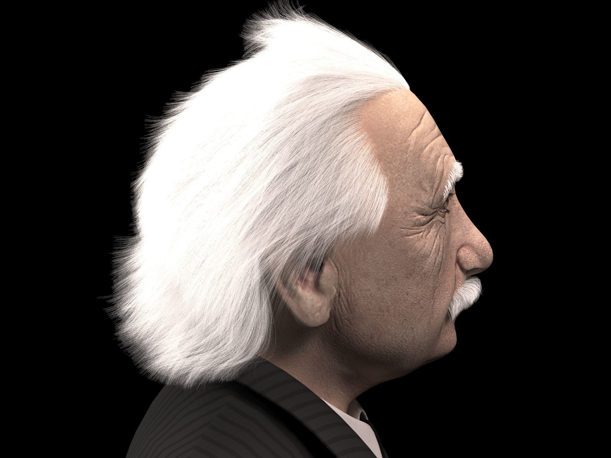 Albert Einstein 3D model_4