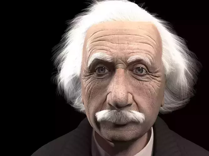 Albert Einstein 3D model