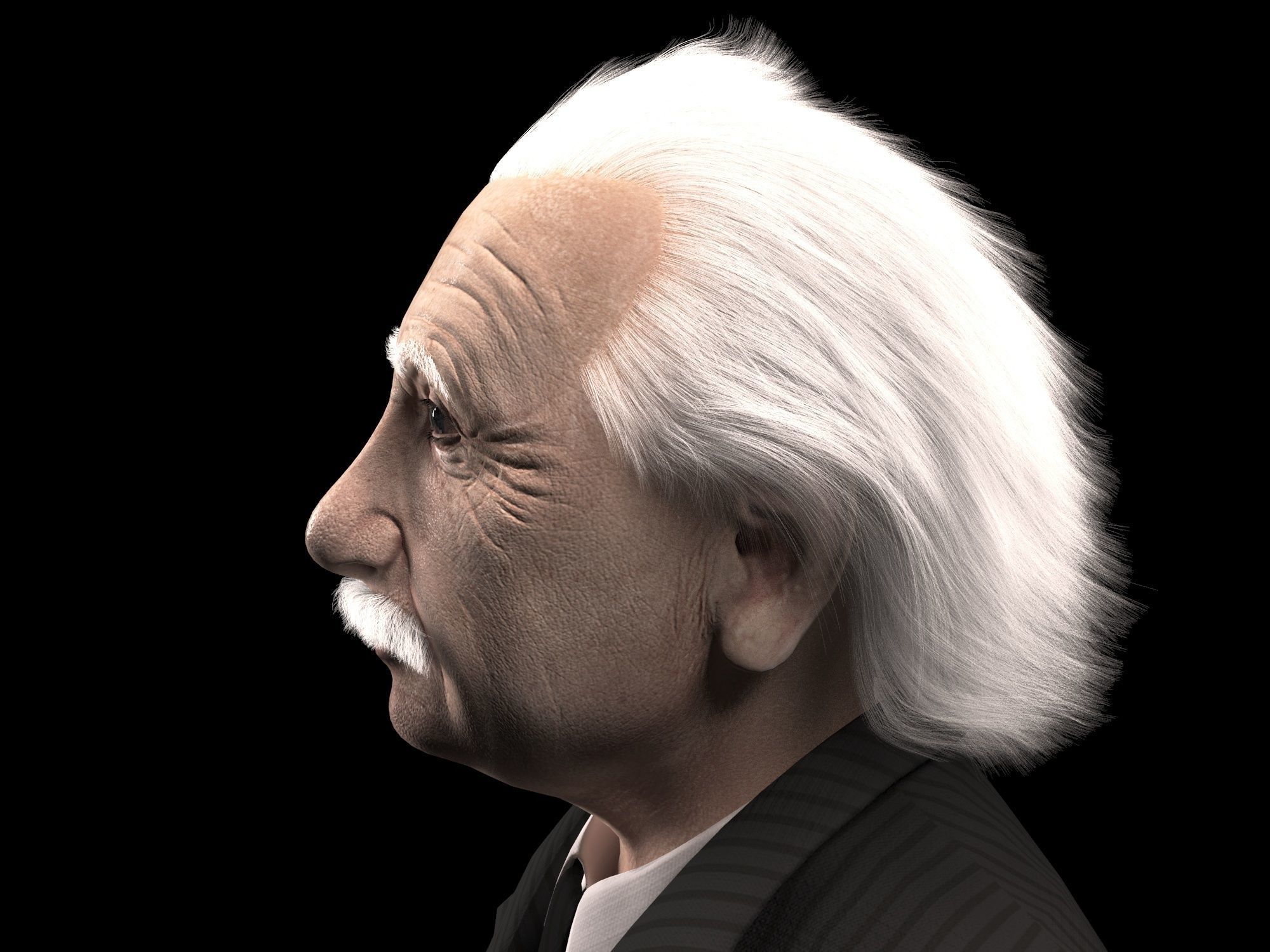 Albert Einstein 3D model_3