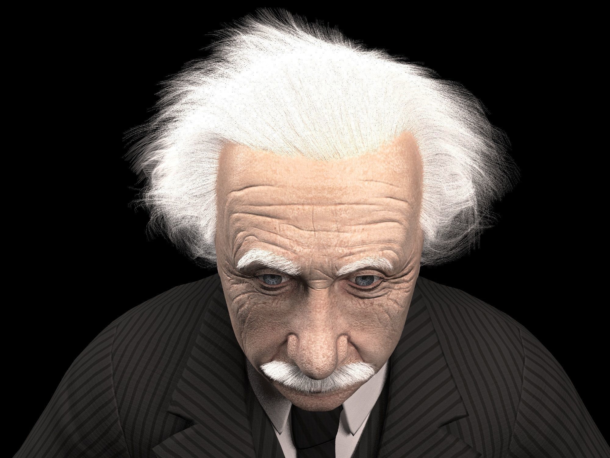Albert Einstein 3D model_6