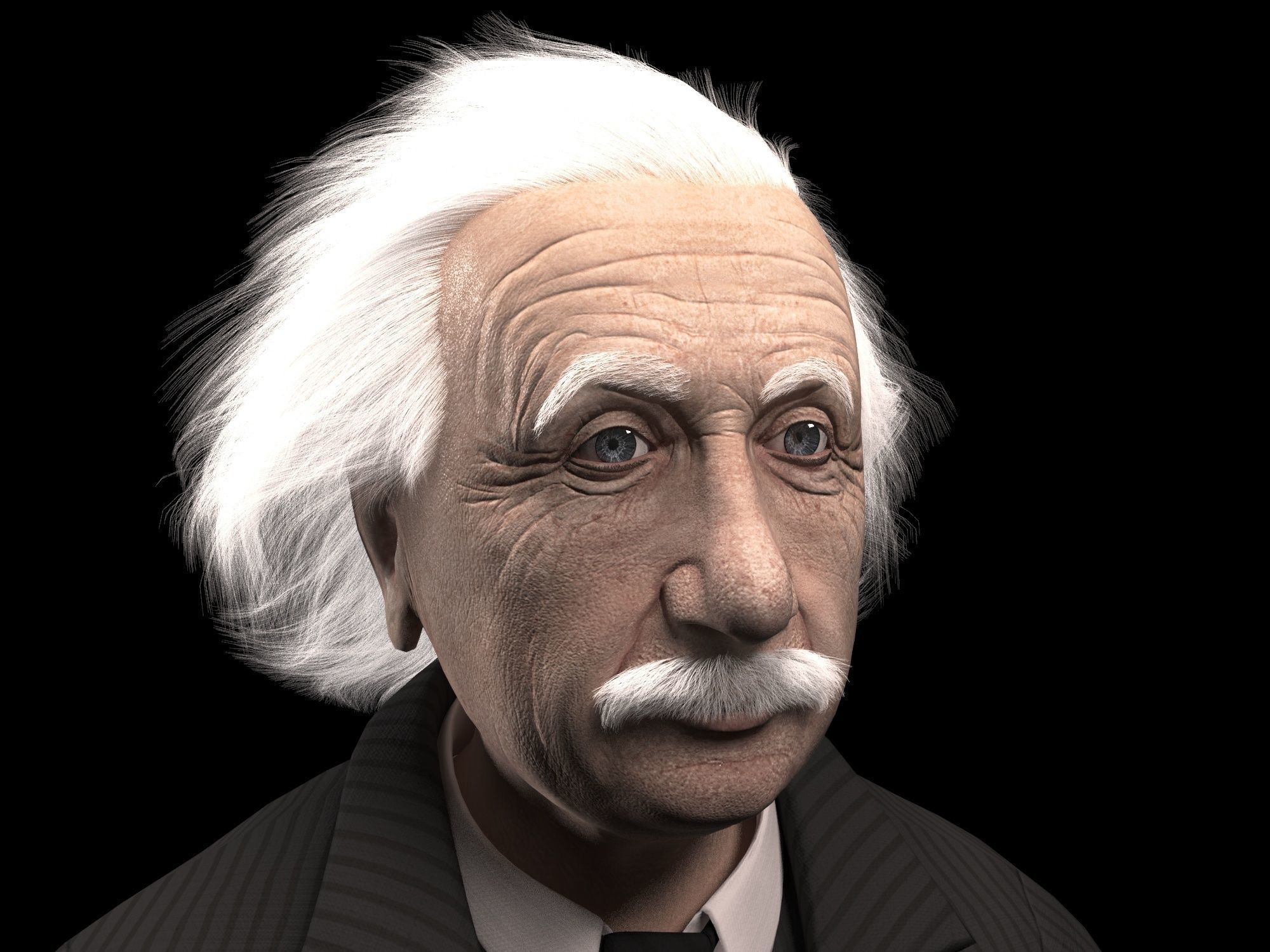Albert Einstein 3D model_1