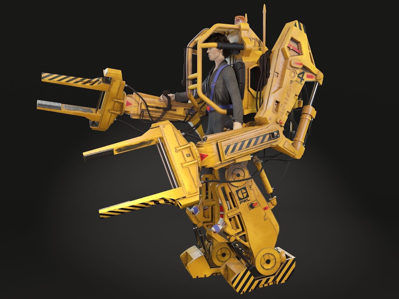 Alien Nostromo Power Loader  3D model_3