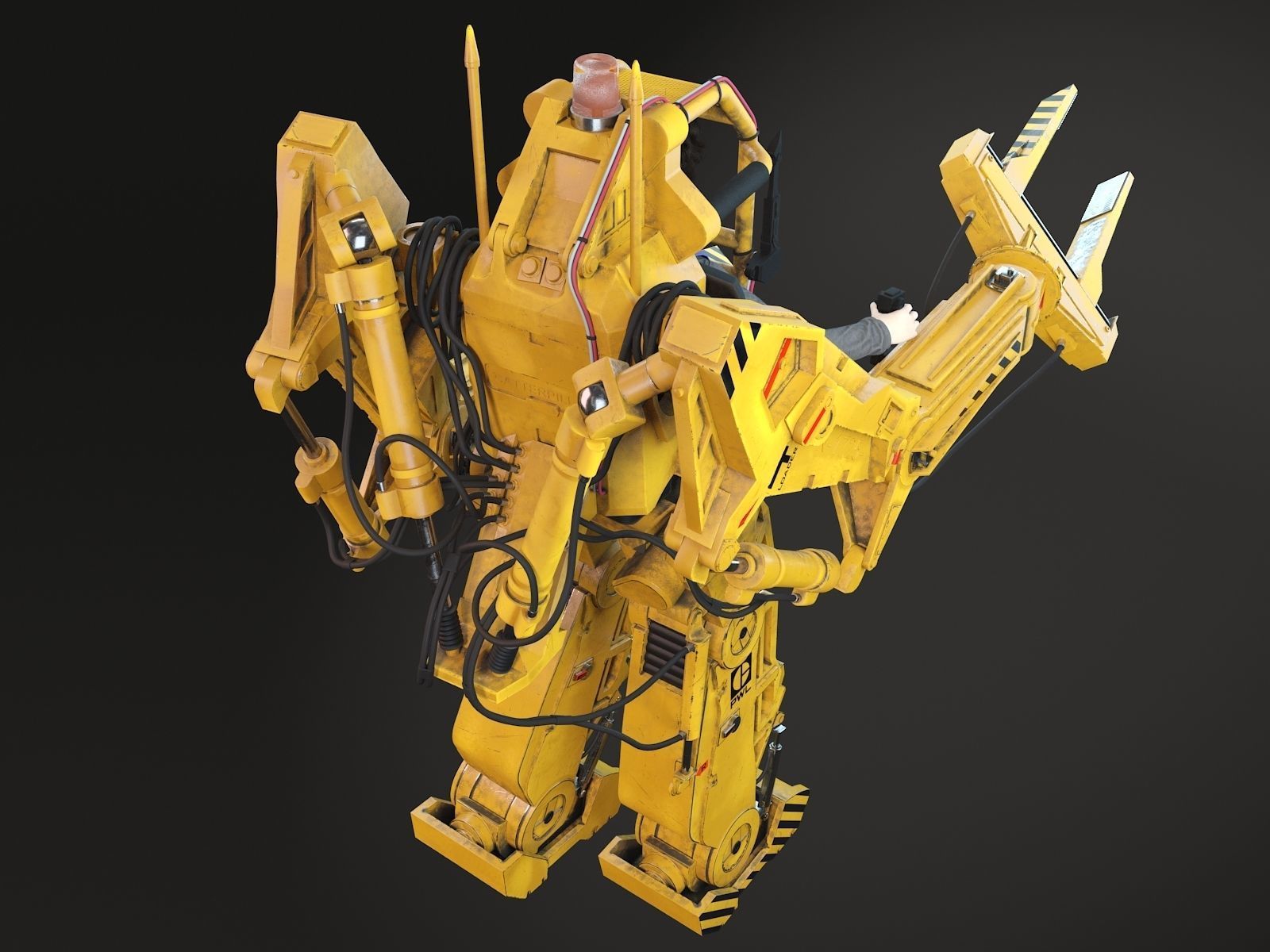 Alien Nostromo Power Loader  3D model_2