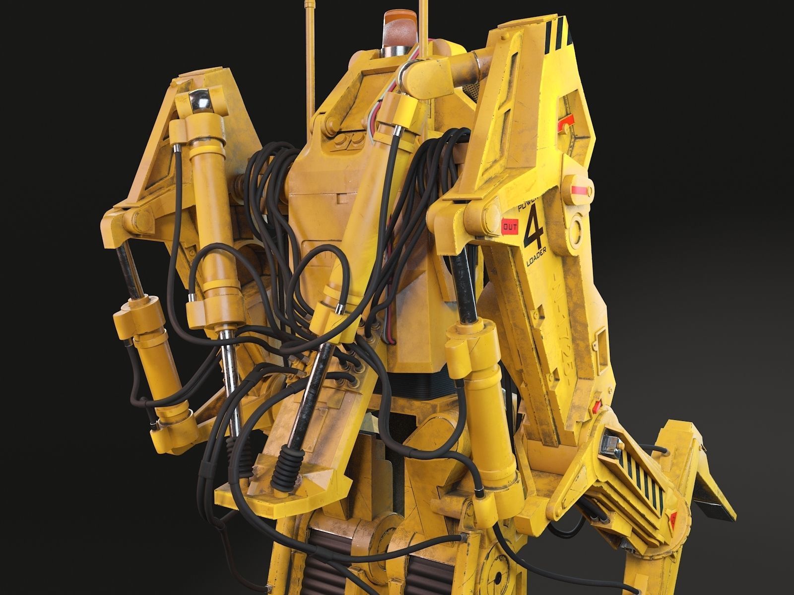 Alien Nostromo Power Loader  3D model_12