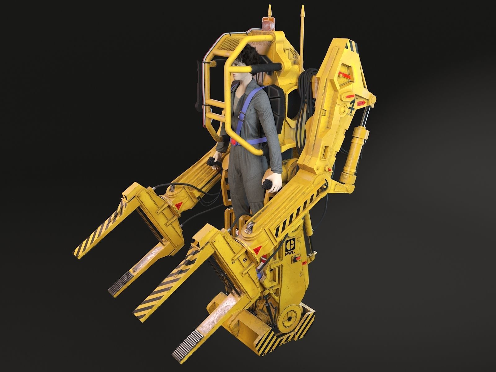 Alien Nostromo Power Loader  3D model_8