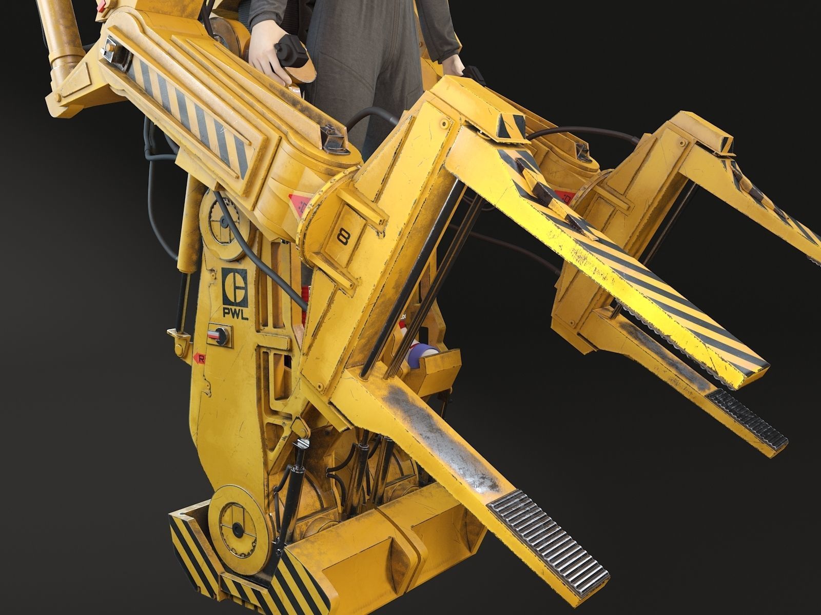 Alien Nostromo Power Loader  3D model_13
