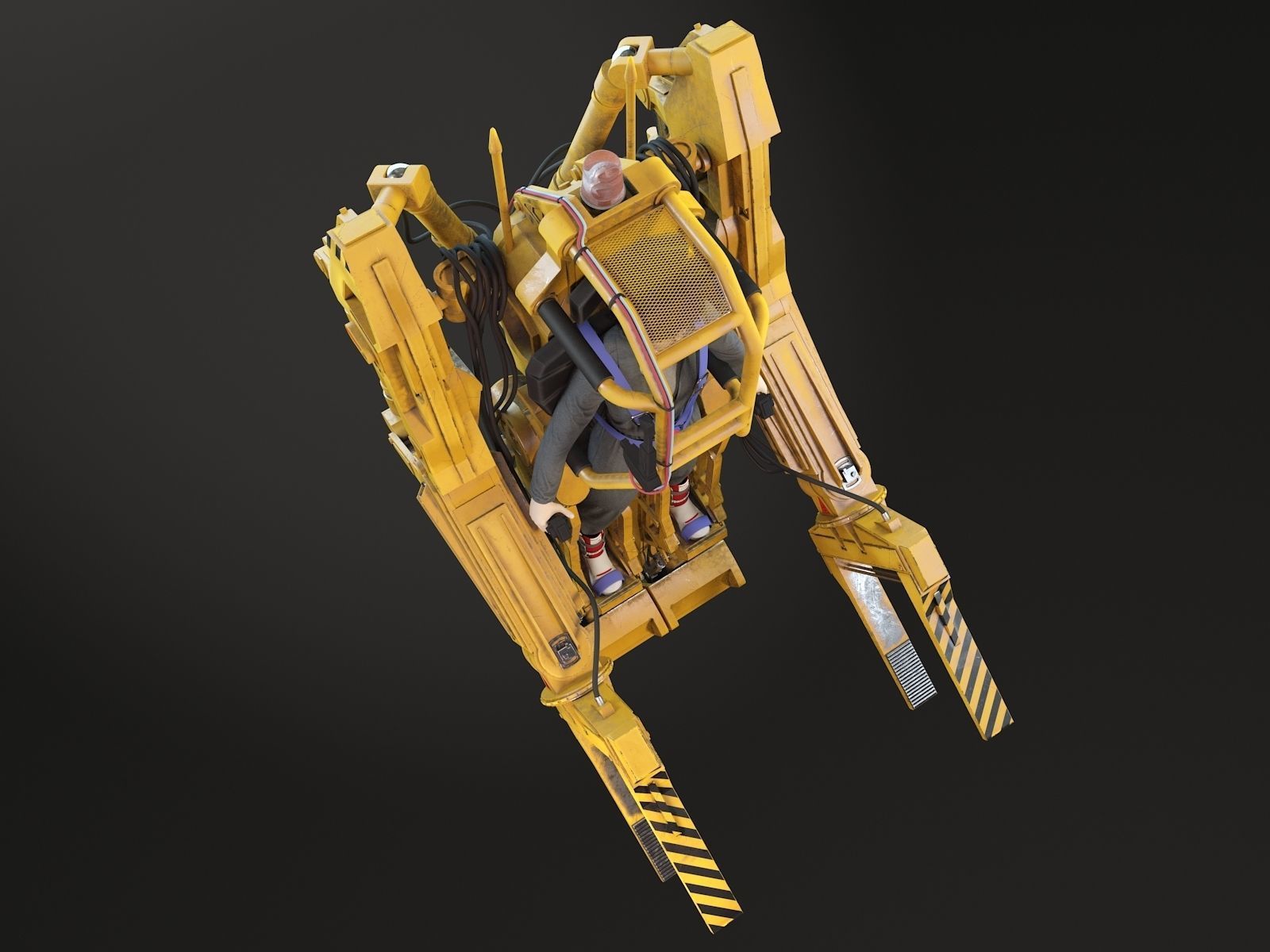 Alien Nostromo Power Loader  3D model_9