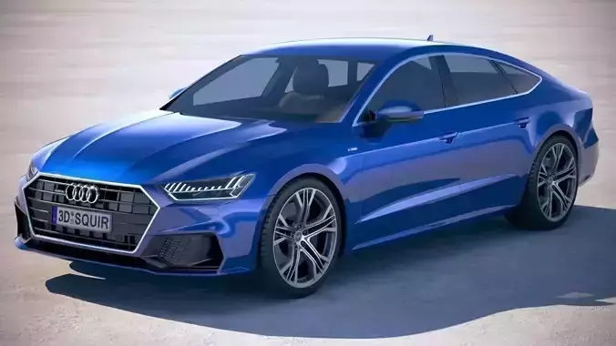 Audi A7 S-line Sportback 2018 3D model