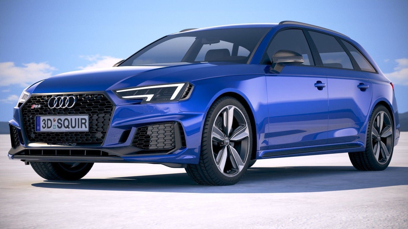 Audi RS4 Avant 2018 3D model_12