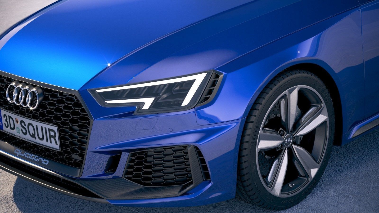 Audi RS4 Avant 2018 3D model_2