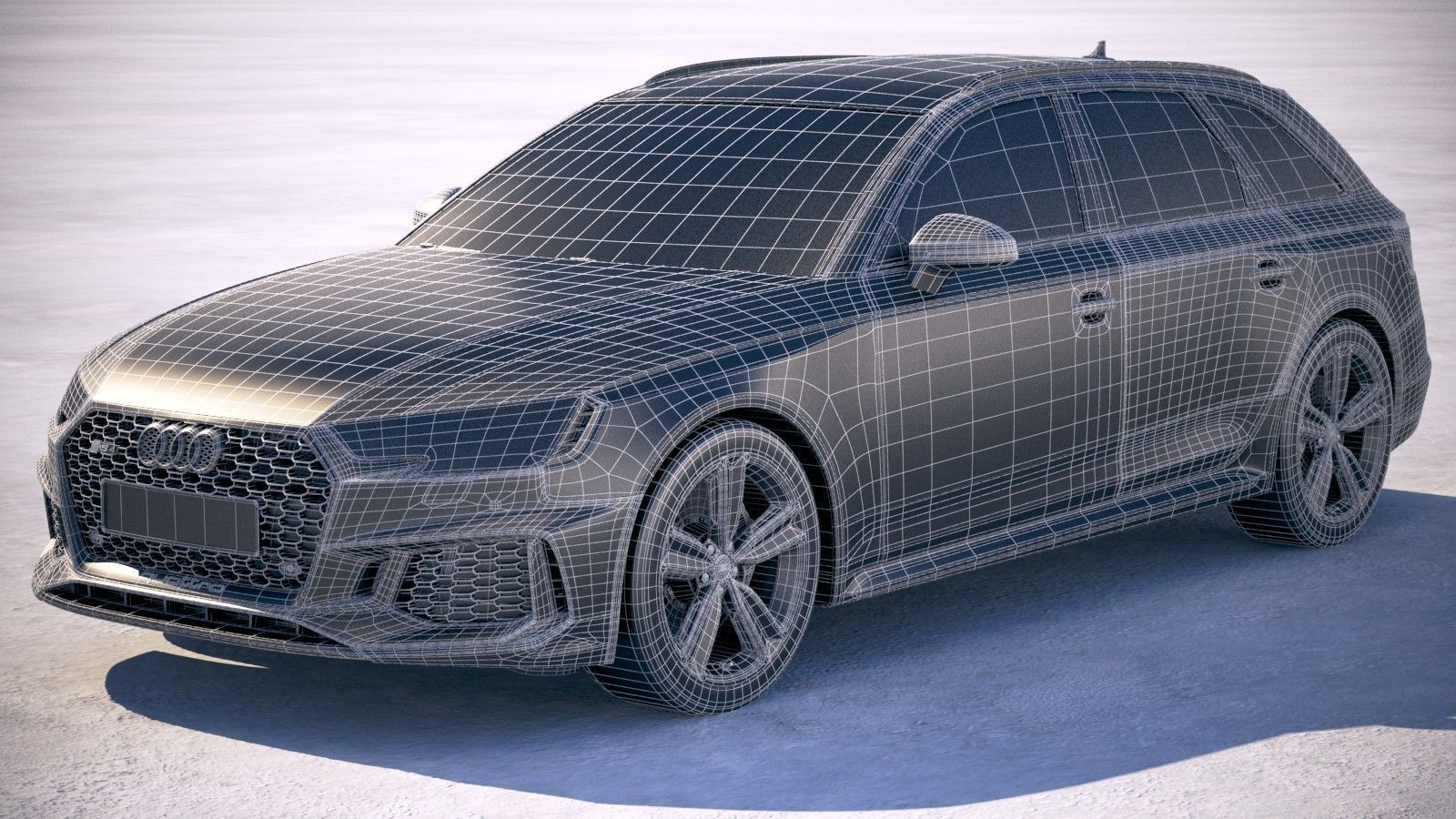 Audi RS4 Avant 2018 3D model_19