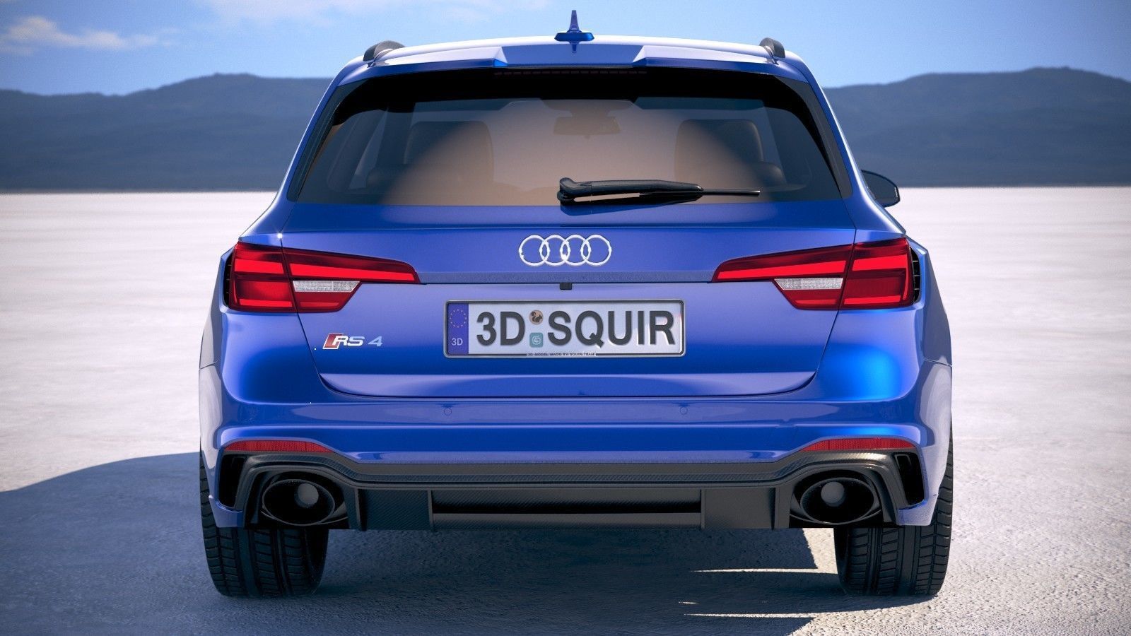 Audi RS4 Avant 2018 3D model_10