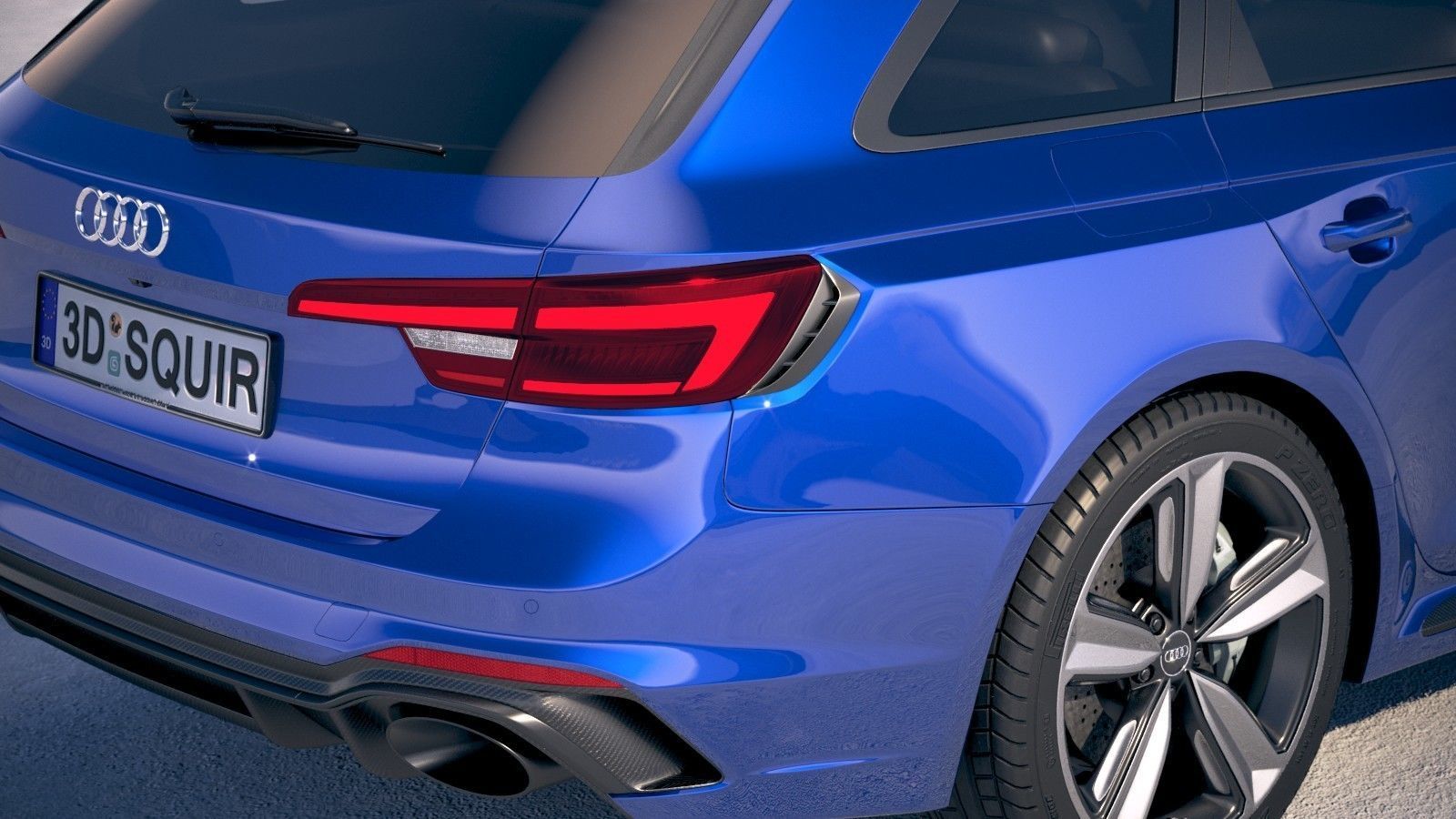 Audi RS4 Avant 2018 3D model_3