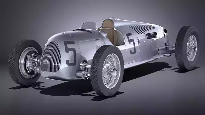 Auto Union Type C 1936 Race Car 3D model