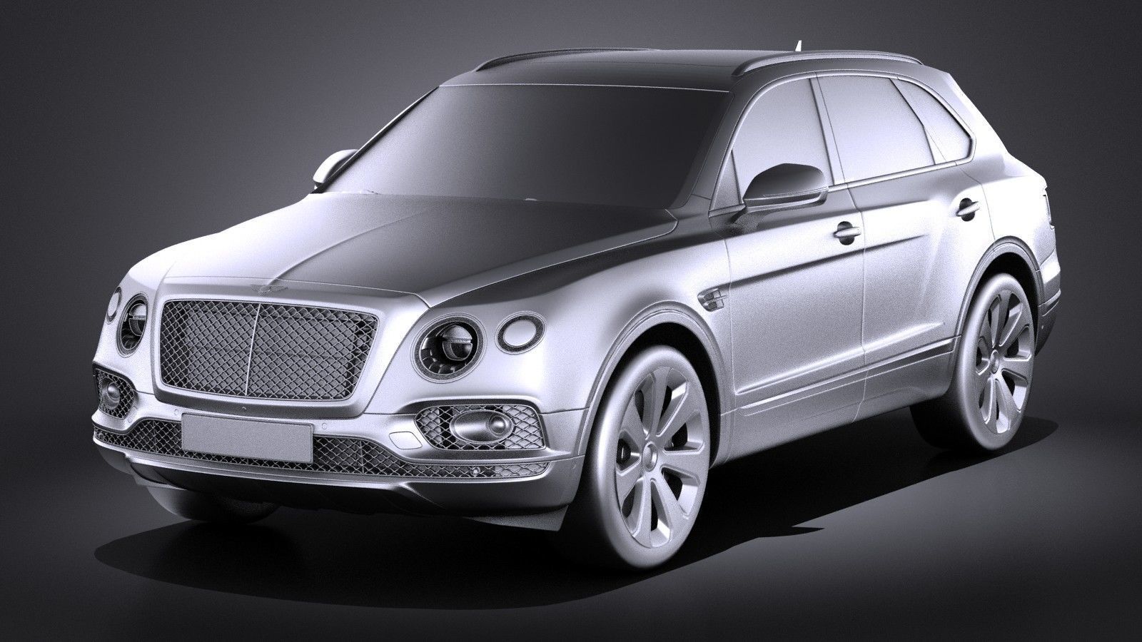 Bentley Bentayga Mulliner 2018 3D model_8