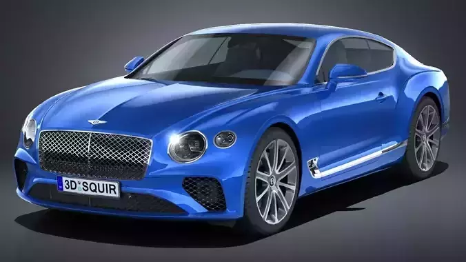 LowPoly Bentley Continental GT 2018
