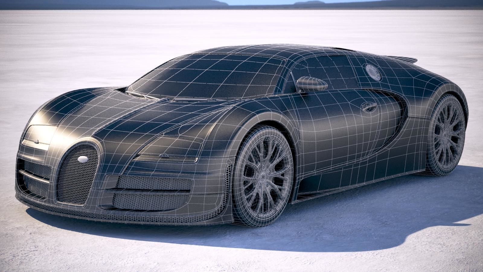 Bugatti Veyron Super Sport 2012-2016 VRAY  3D model_19