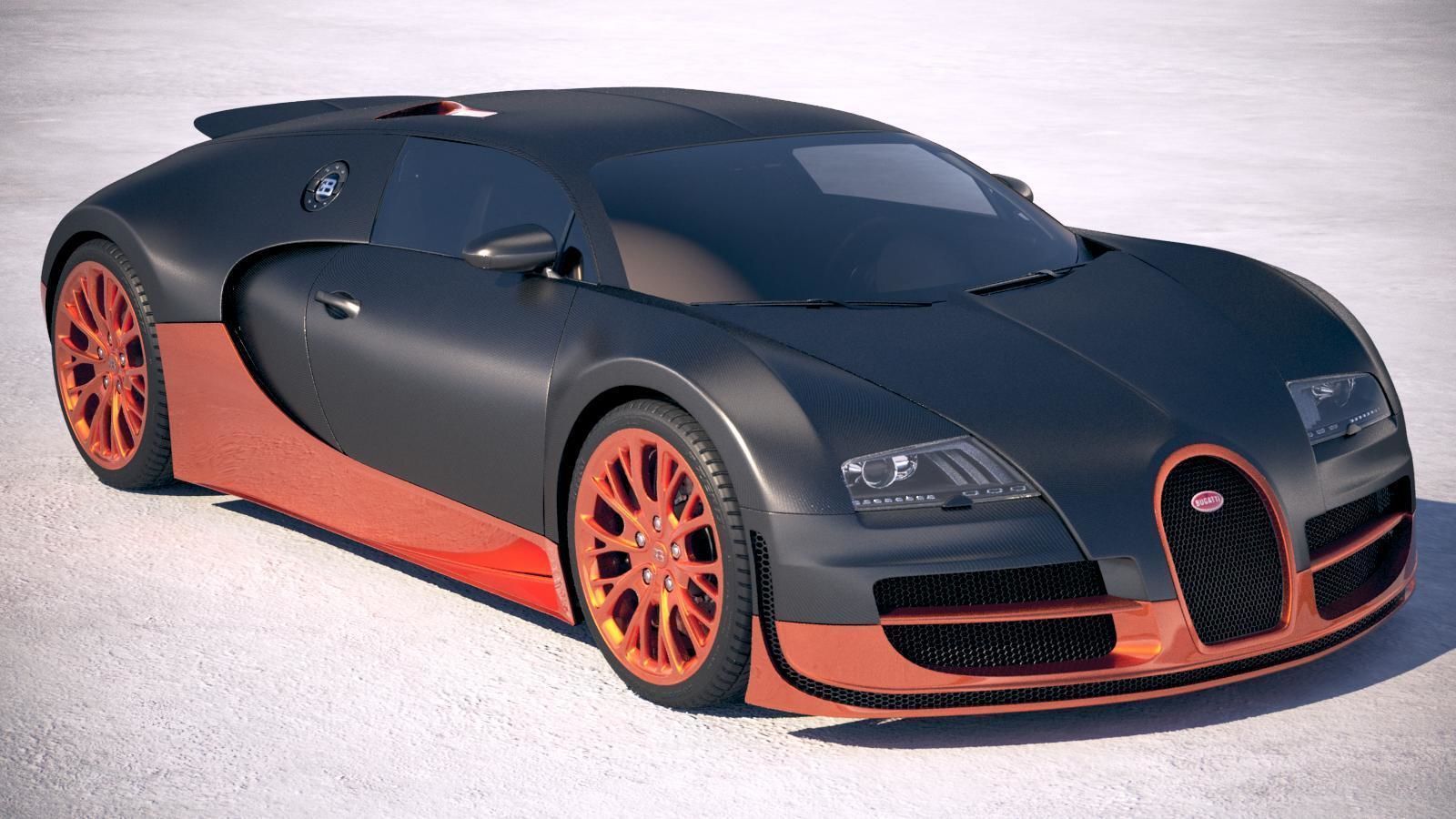 Bugatti Veyron Super Sport 2012-2016 VRAY  3D model_11