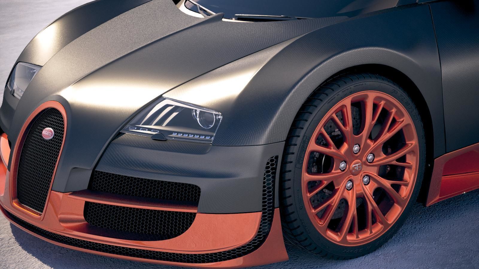 Bugatti Veyron Super Sport 2012-2016 VRAY  3D model_2
