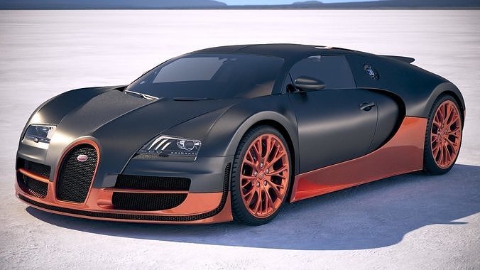 Bugatti Veyron Super Sport 2012-2016 VRAY  3D model