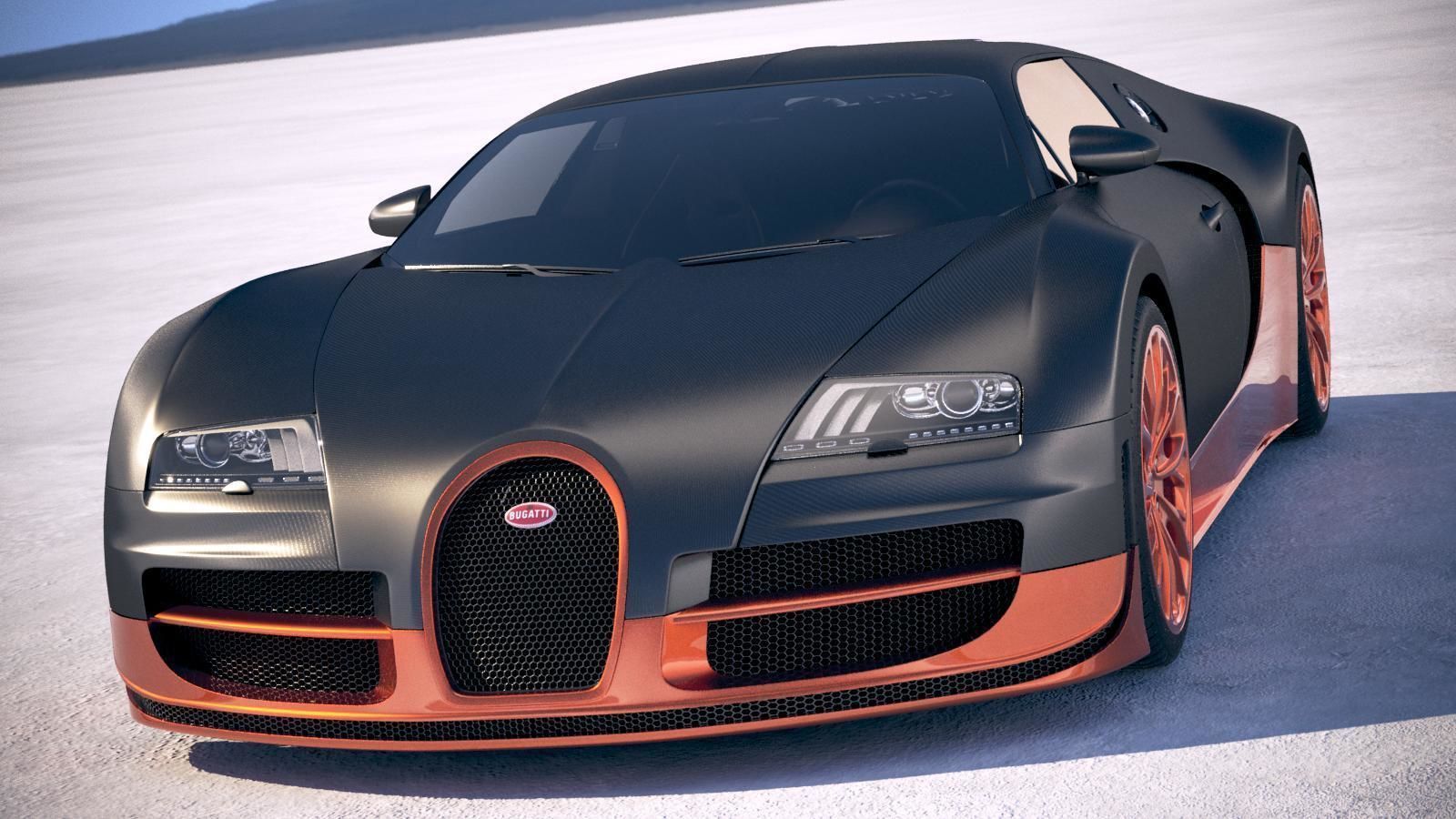 Bugatti Veyron Super Sport 2012-2016 VRAY  3D model_1