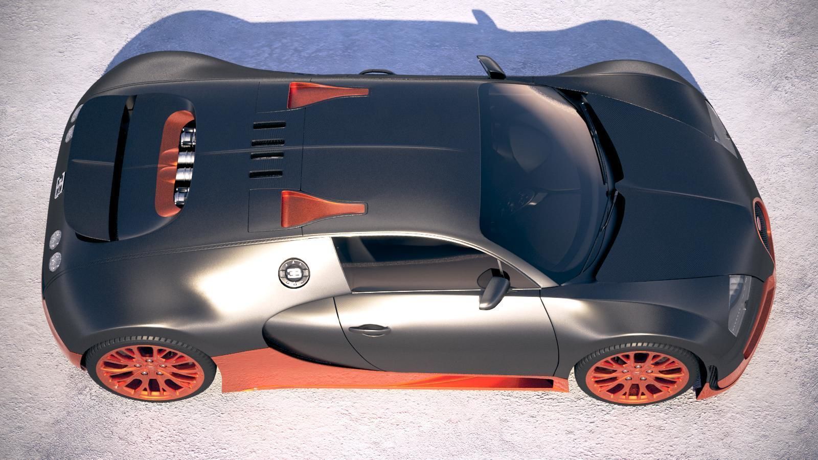 Bugatti Veyron Super Sport 2012-2016 VRAY  3D model_7