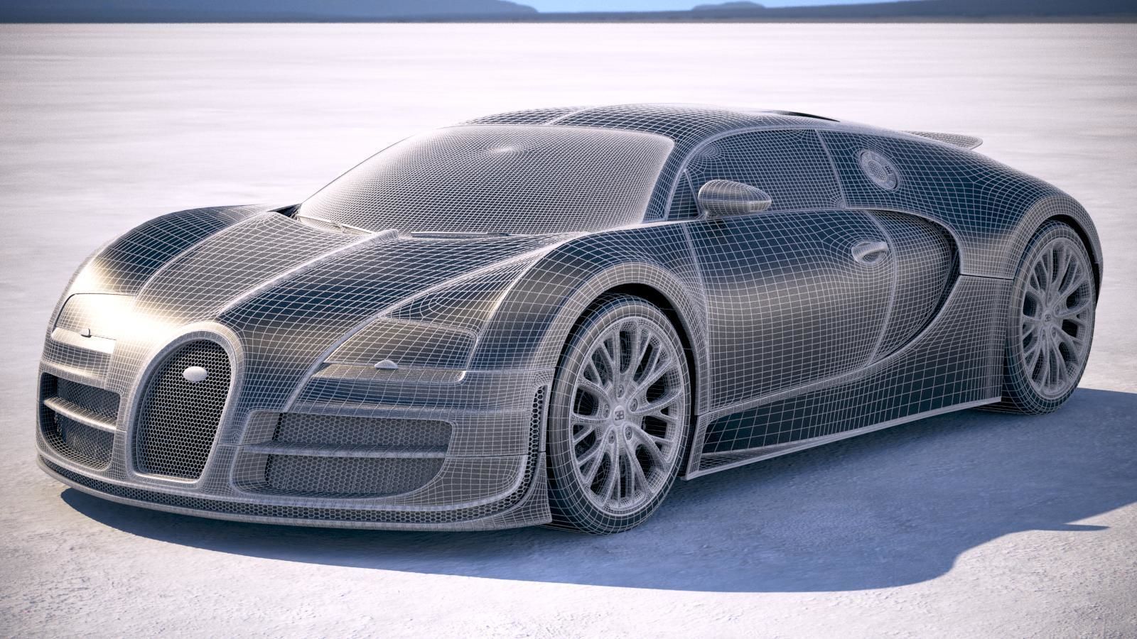 Bugatti Veyron Super Sport 2012-2016 VRAY  3D model_17