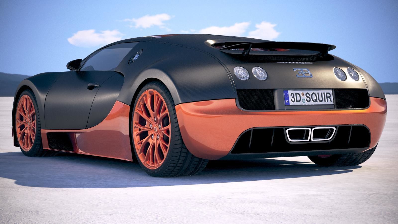 Bugatti Veyron Super Sport 2012-2016 VRAY  3D model_13