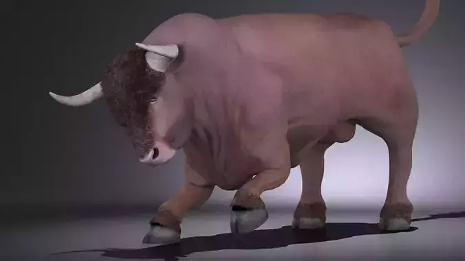 Bull rigged for 3dsmax