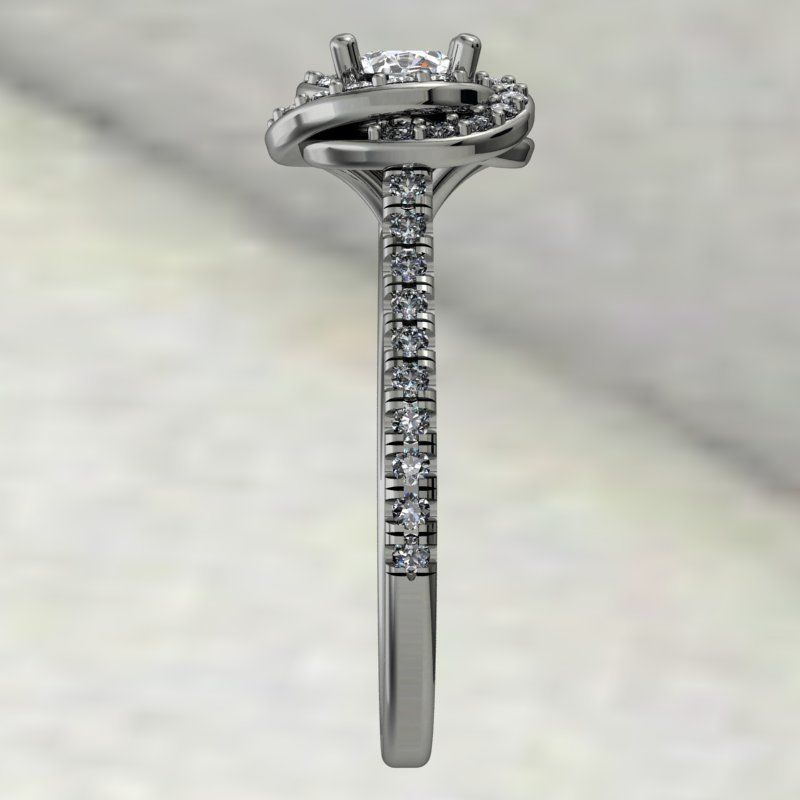 Fantasy twisted head ring 3D print model_1