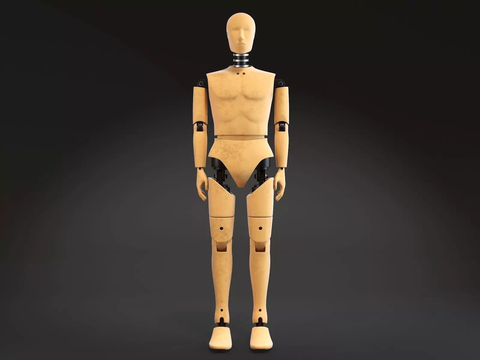 Crash Test Dummy Standing 3D model_0
