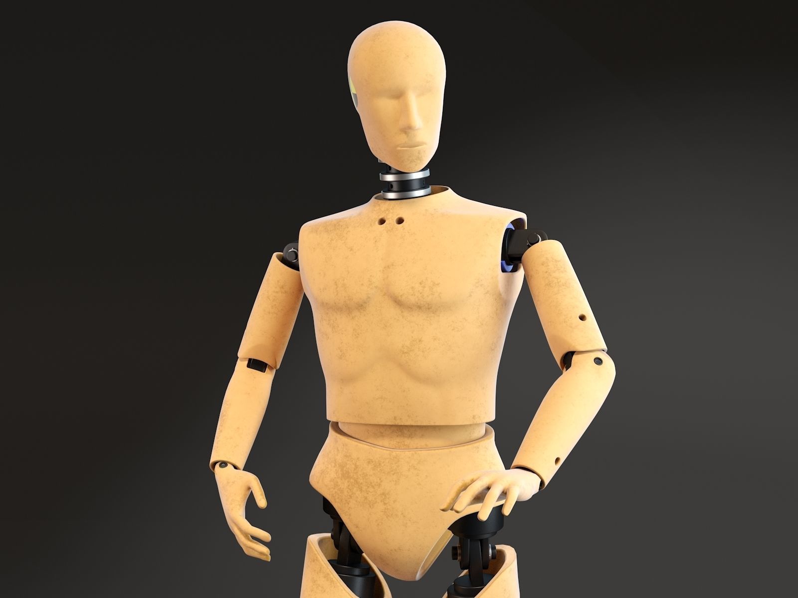 Crash Test Dummy Standing 3D model_8
