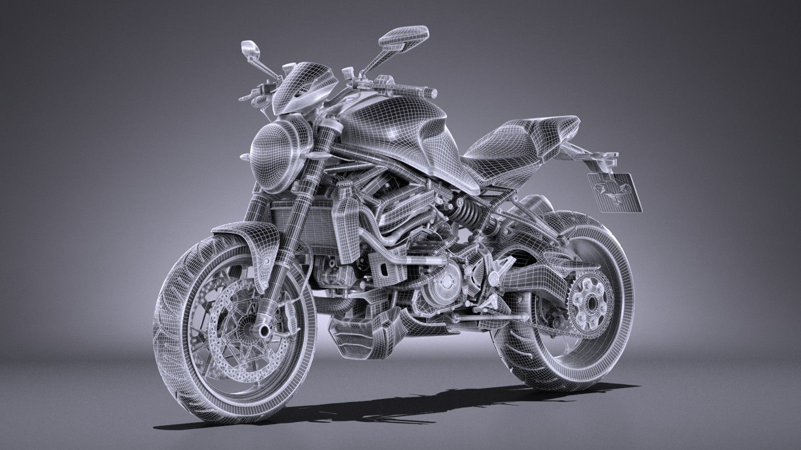 Ducati Monster 1200R 2017 3D model_13